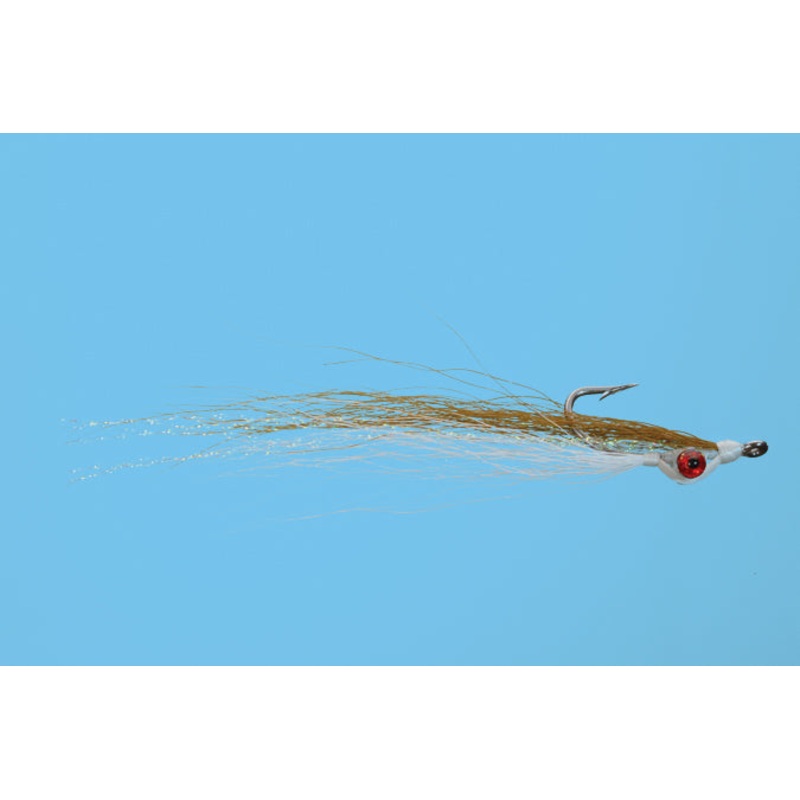 Clouser Minnow Olive/White 2