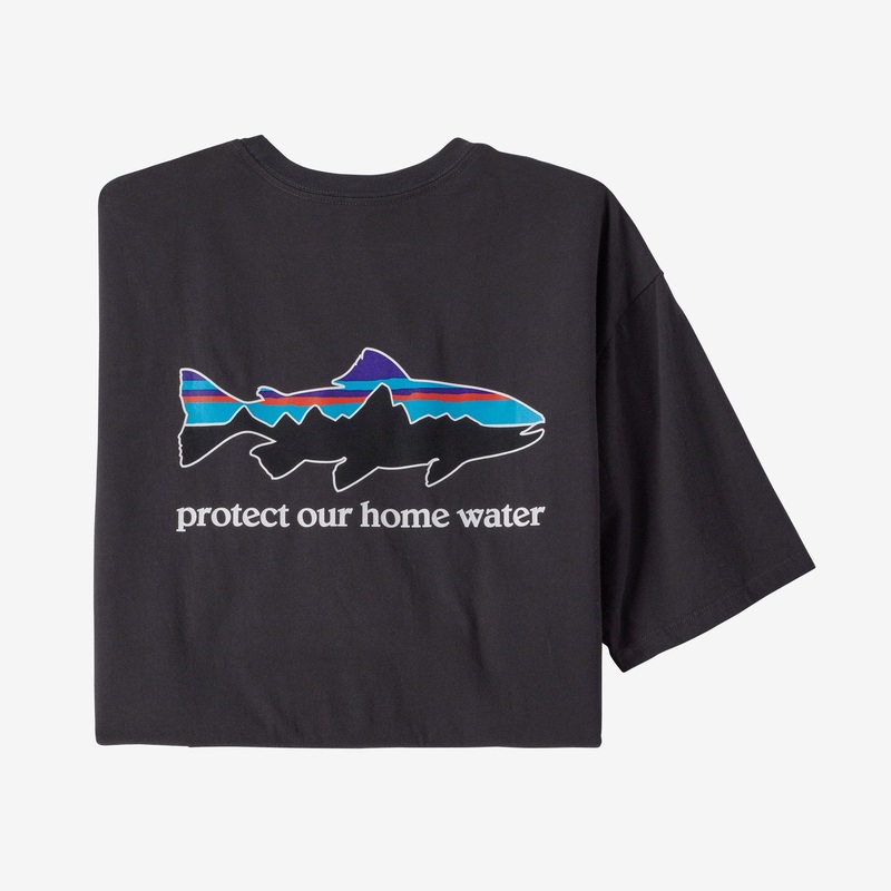 Patagonia Home Water Trout Organic T-Shirt M Ink Black
