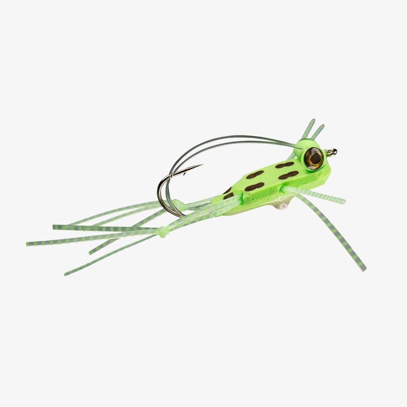 RIO'S FOAM SLICE FROG 2/0 Chartreuse