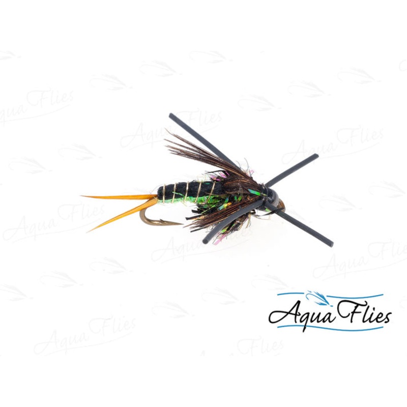 Glitter Body Stone Fly Green | 8