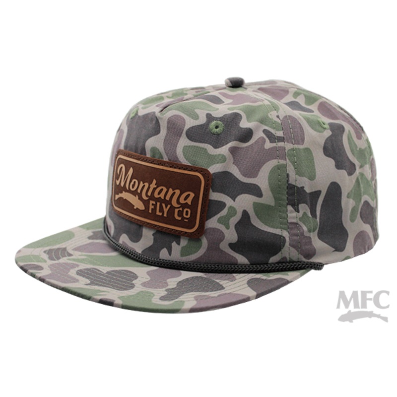MFC Flatbill Snapback - Trout Camo Brown Retro Leather