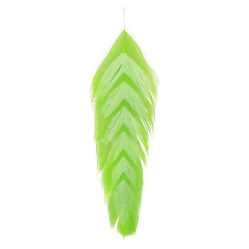 MFC Galloup's Fish Feathers - Arrowhead Chartreuse/White