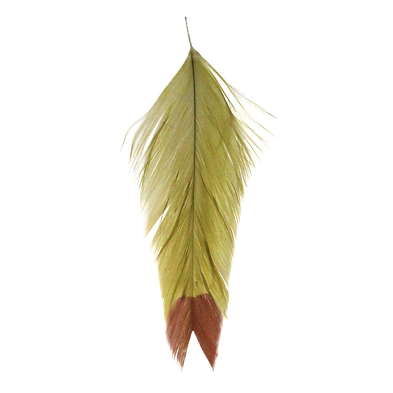 MFC Galloup's Fish Feathers - Fin Tip Olive/Red