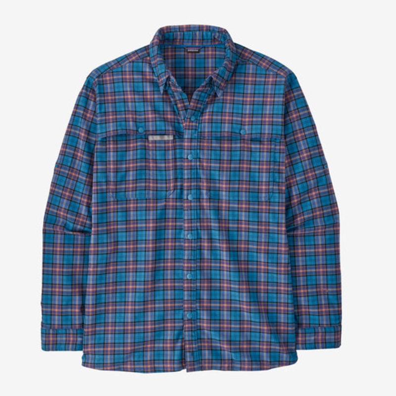 Patagonia Early Rise Stretch Shirt M On the Fly: Anacapa Blue