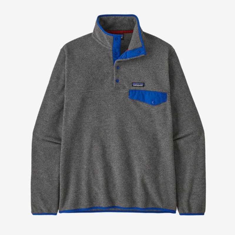 Patagonia Lightweight Synch Snap-T Pullover Nickel/Passage Blue M