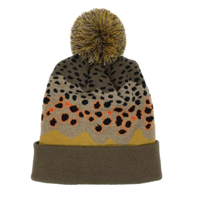 Rep Your Water Brown Trout Skin Knit Hat