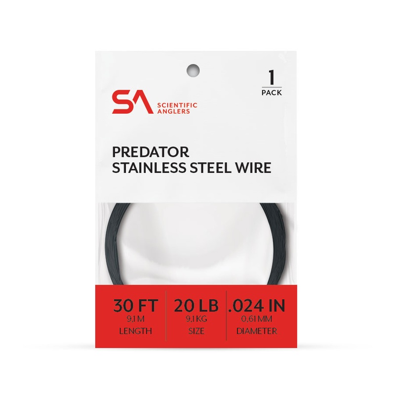 SCIENTIFIC ANGLERS PREADTOR WIRE - STAINLESS STEEL WIRE 20 Lb
