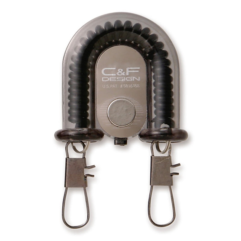 C&F DESIGN 2-IN-1 RETRACTOR WITH FLY CATCHER Black