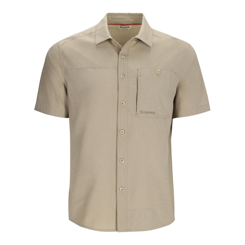 SIMMS CHALLENGER SHORT SLEEVE SHIRT - STONE M