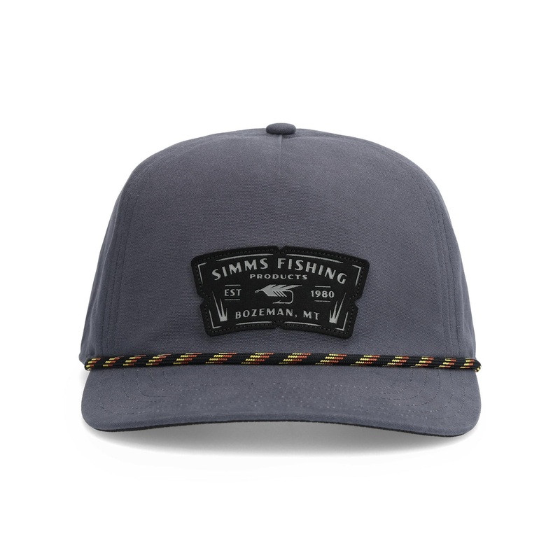 SIMMS DOUBLE HAUL ROPE CAP DARK GUNMETAL