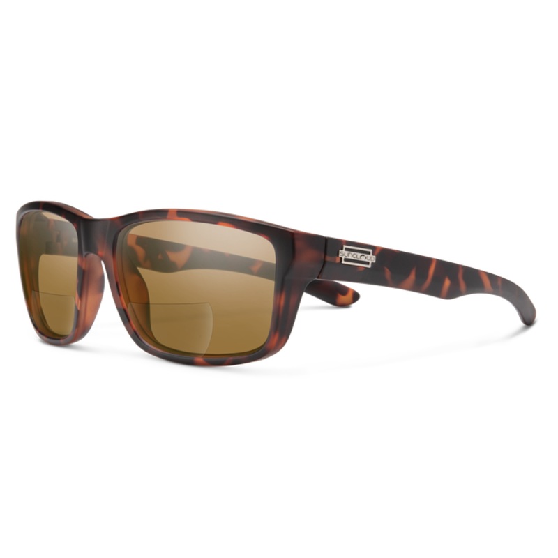 Suncloud Mayor Sunglasses 2.0 Readers Matte Tortoise Polarized Brown & 2.0 Reader