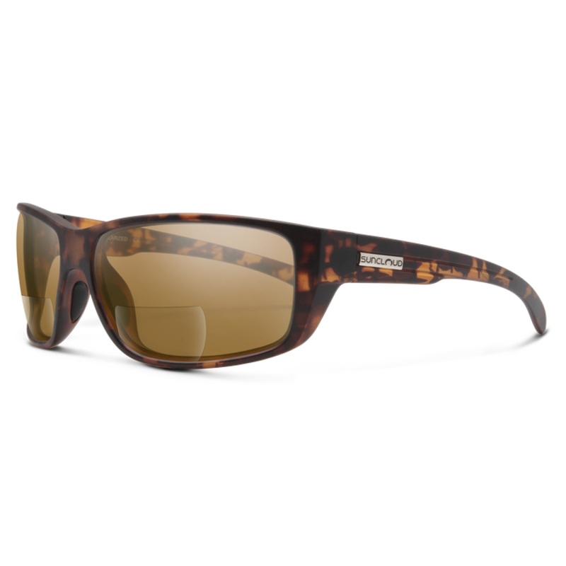 Suncloud Milestone Sunglasses 2.0 Readers Matte Tortoise Polarized Brown & 2.0 Reader