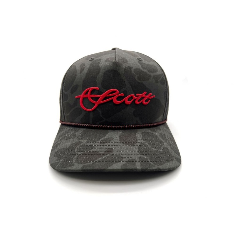Scott Dark Camo with Rope Hat