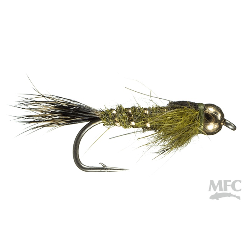 Bead Head Hares Ear Olive | 14