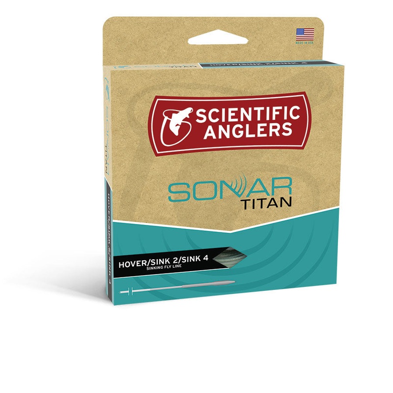 Scientific Anglers Sonar Titan Taper Hover/Sink 2/Sink 4 Fly Line WF-8-S Pale Green/Blue/Olive