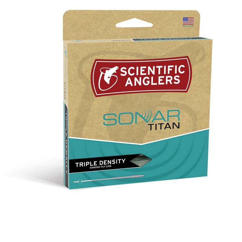 Scientific Anglers Sonar Titan Taper Intermediate/Sink 2/Sink 3 Fly Line WF-6-S Optic Green/Pale Green/Dark Green