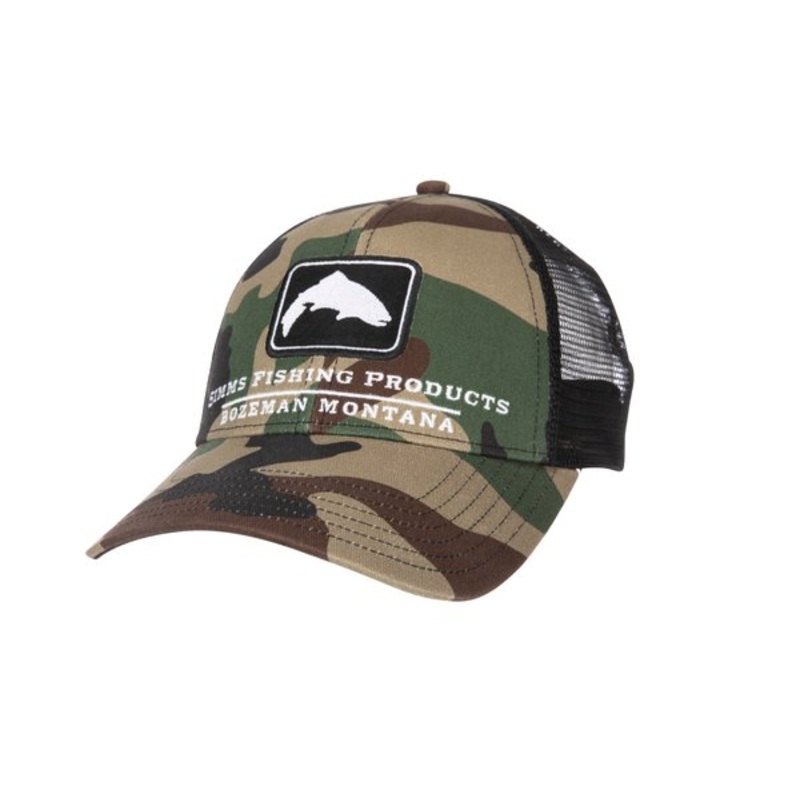 Simms Trout Icon Trucker Hat Mahogany
