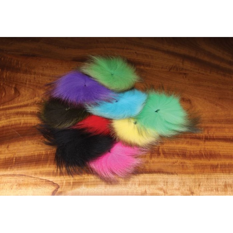 Arctic Fox Tail Hair Black