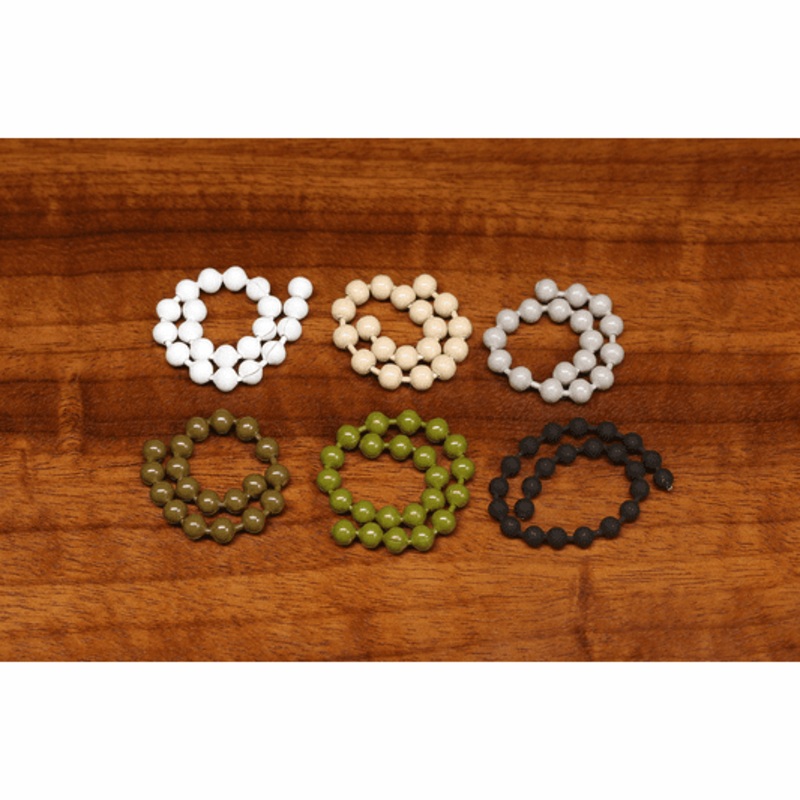 Hareline Chicone Stealth Bead Chain Medium (3.2 mm) Gray