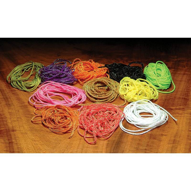 Hareline Pearl Core Braid Black