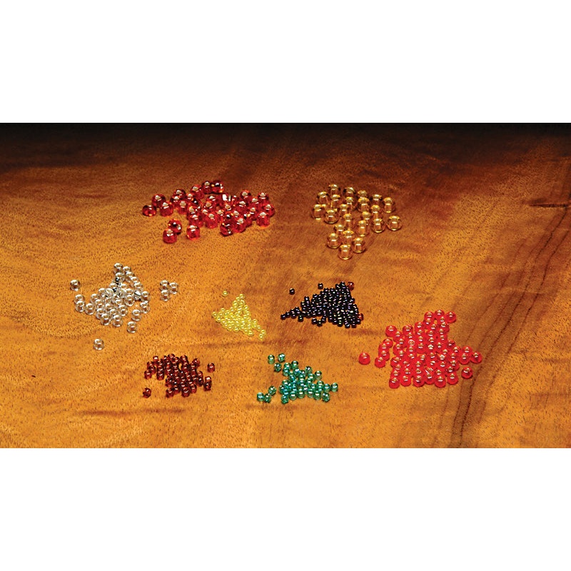 Hareline Tyers Glass Beads Midge Iridescent Caddis Green