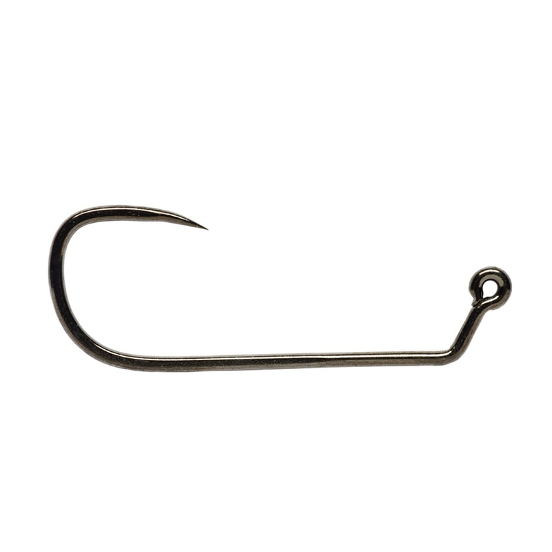 Fulling Mill Jig Force Long Black Nickel Barbless 12