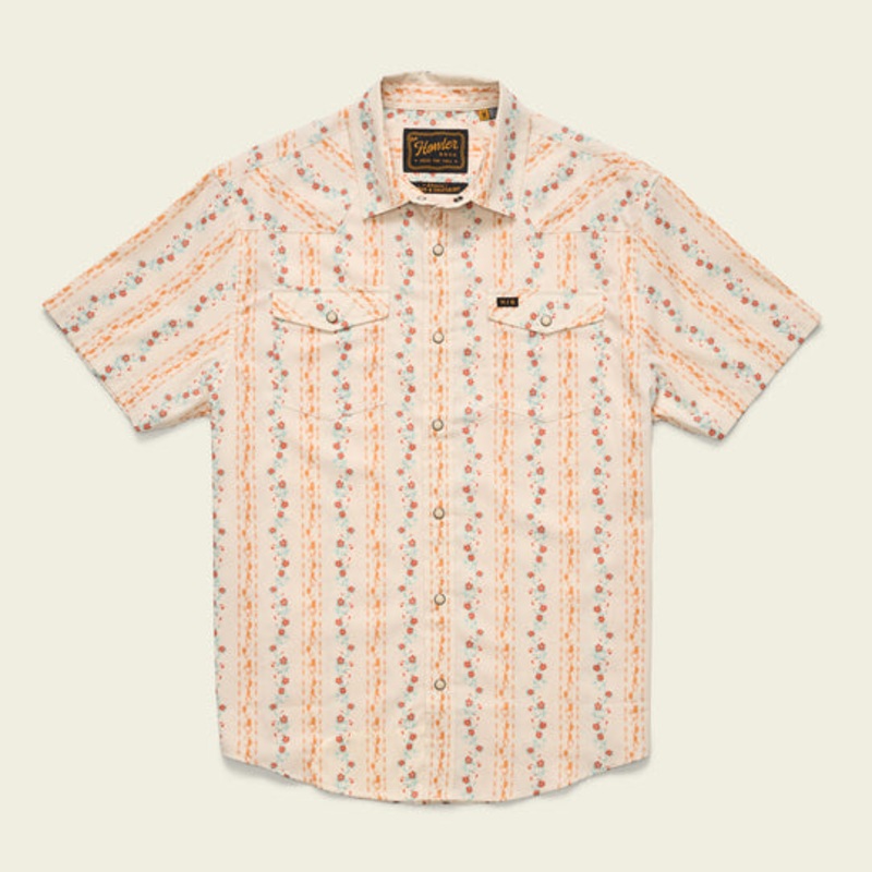 Howler Brothers H Bar B Snapshirt Hibiscus Ribbons : Riverbed Oxford | M