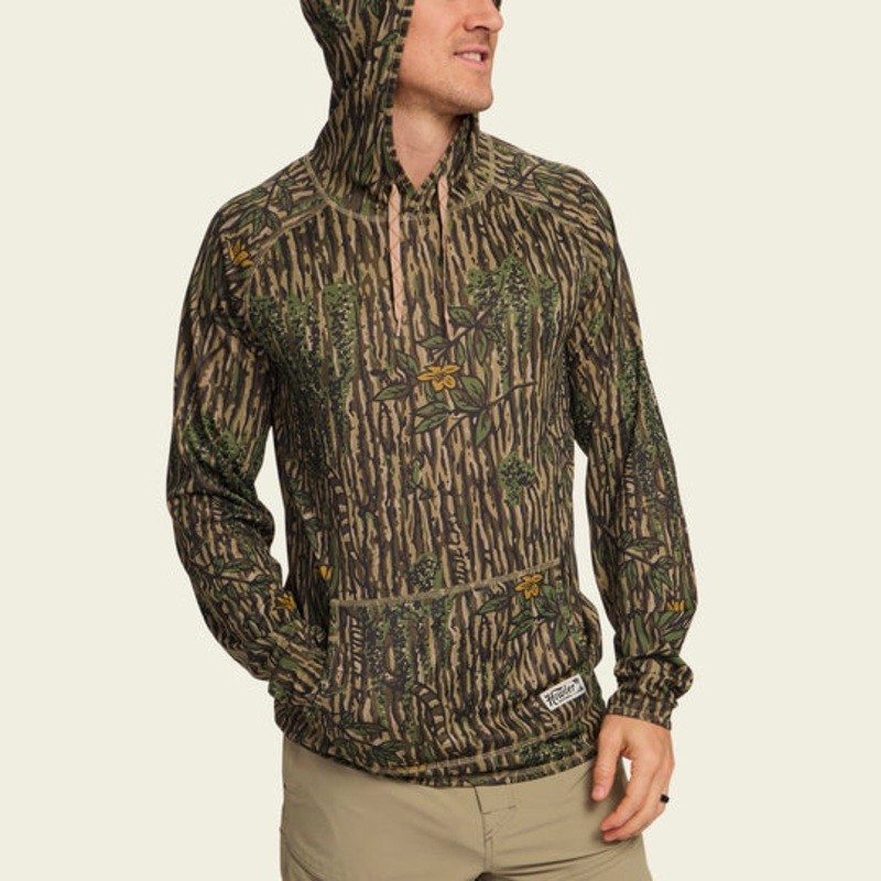 Howler Brothers Loggerhead Hoodie Deluge Camo : Light Grey | M