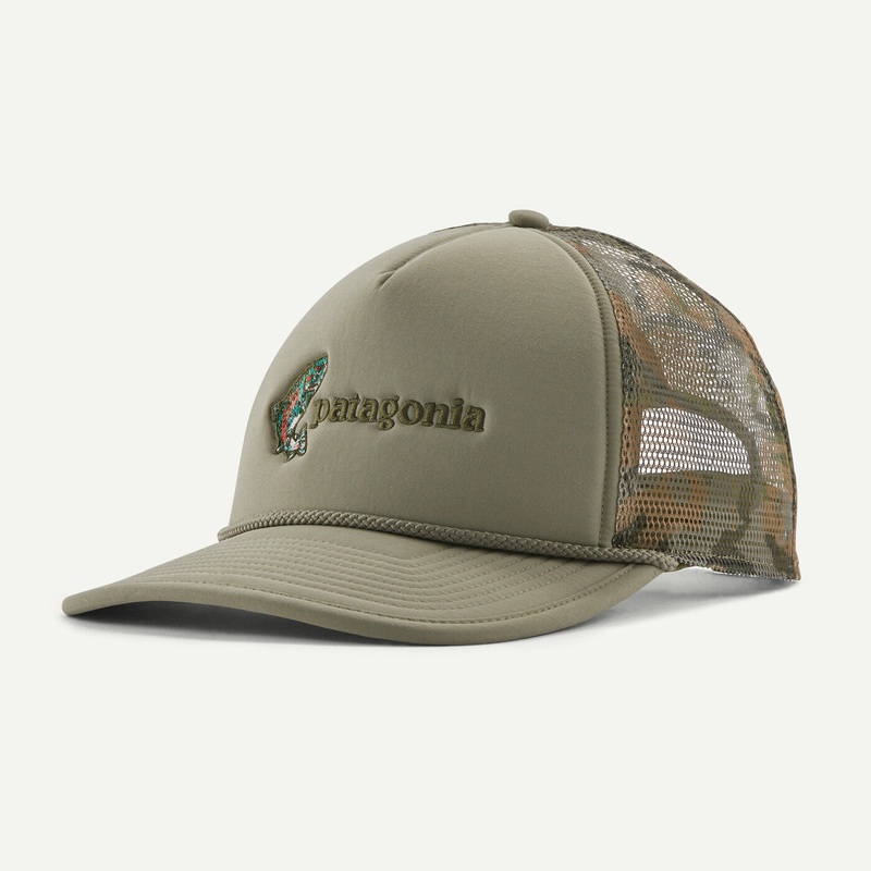 Patagonia Broadcaster Hat Fish Jump: River Rock Green