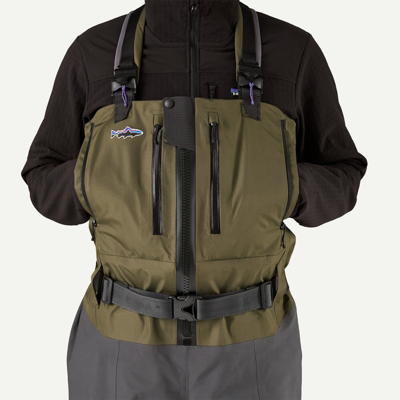 Patagonia Swiftcurrent Expedition Zip Front Waders - Basin Green MRM