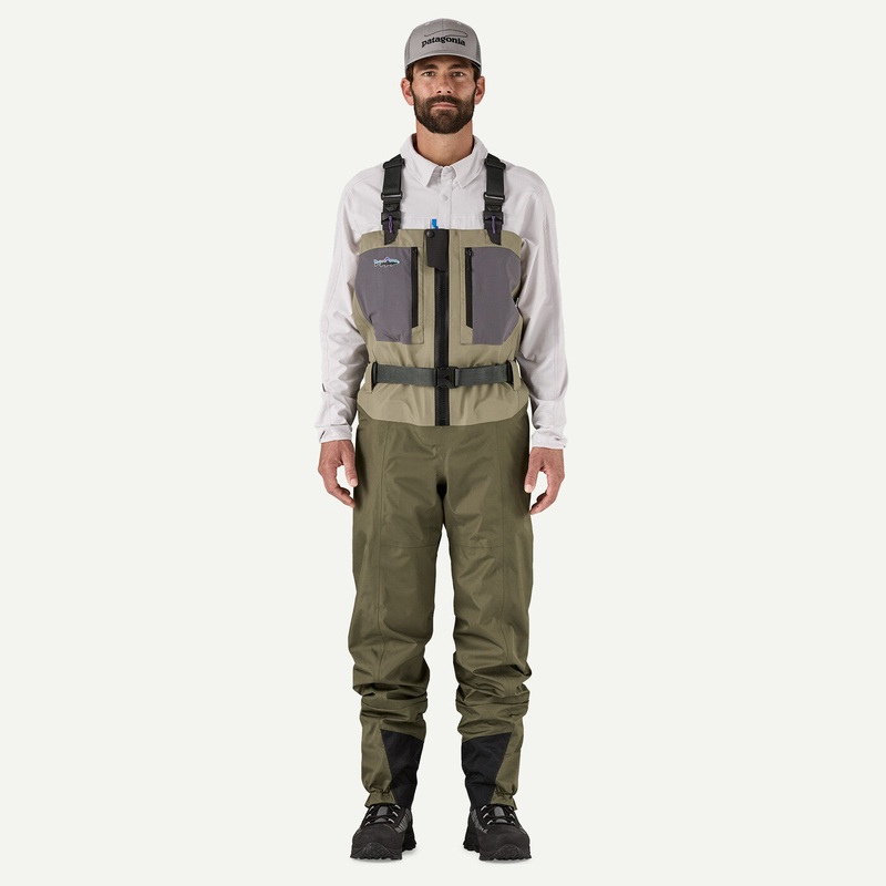 Patagonia Swiftcurrent Traverse Zip Front Waders - River Rock Green MRM