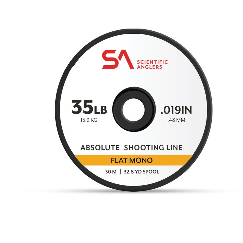 Scientific Anglers Absolute Flat Mono Shooting Line 25 Pound (Yellow)