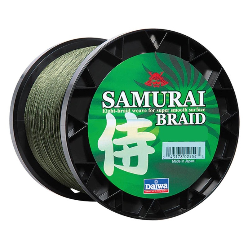 Daiwa Samurai Braided Line Bulk Spool Dark Green 15lb 1500yd