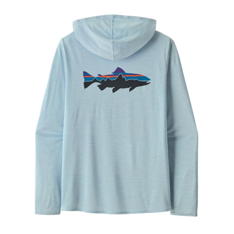 Patagonia Cap Cool Daily Graphic Hoody - Fitz Roy Trout: Fleck Blue M