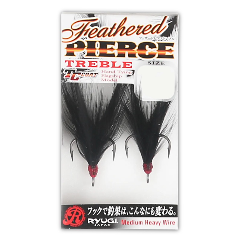 Ryugi Feathered Pierce Treble Black #4