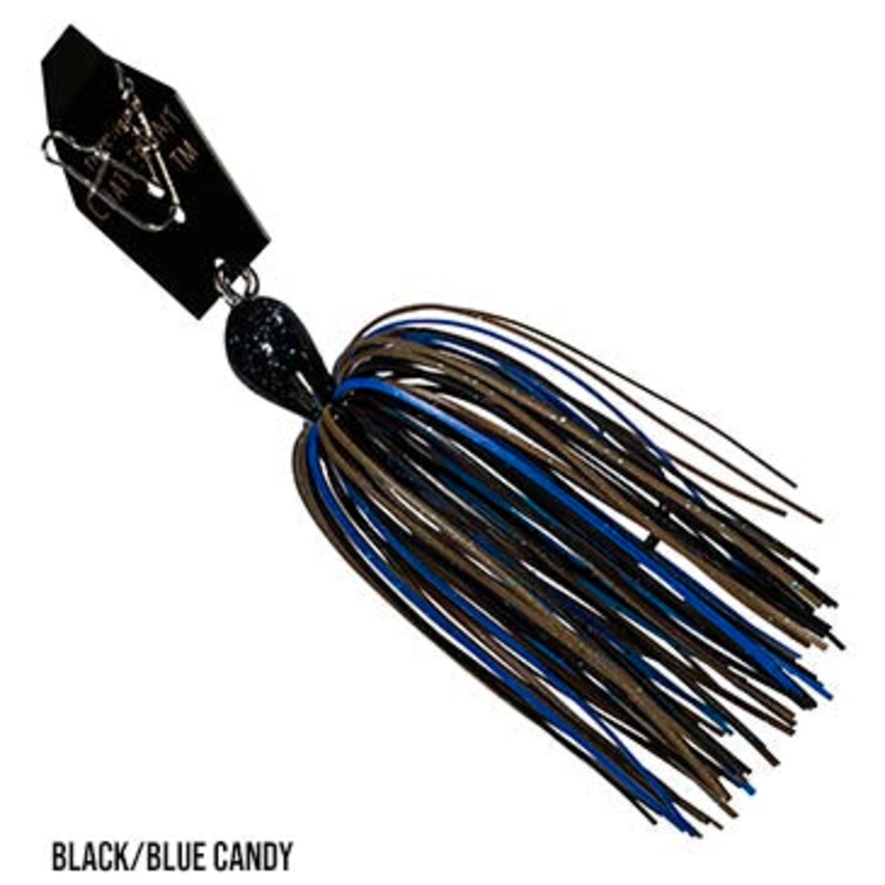 Z-Man ChatterBait Big Blade 1/2oz Black/ Blue Candy