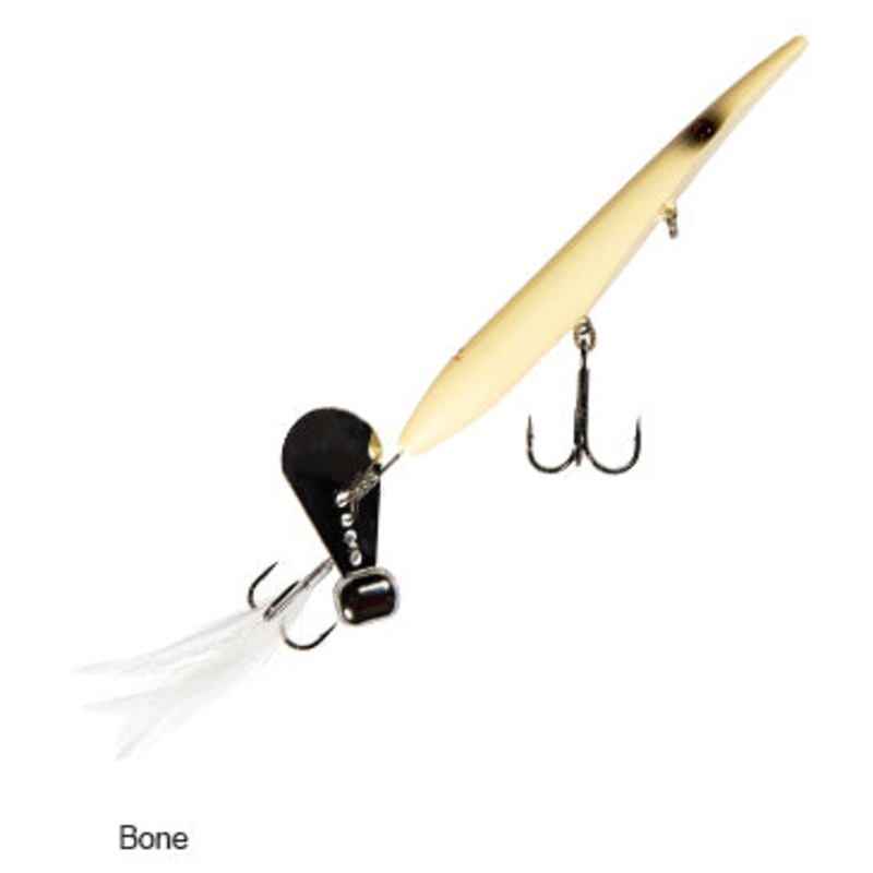 Z-Man Hellraizer Tail Blade Topwater Bait 4" Bone