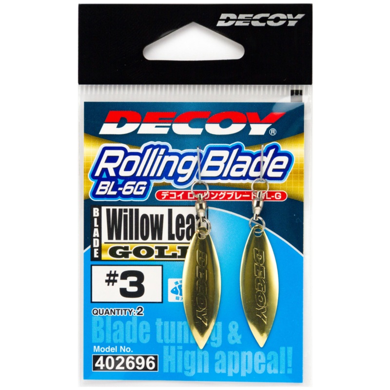 Decoy BL-6G Rolling Blade Willow Gold #2