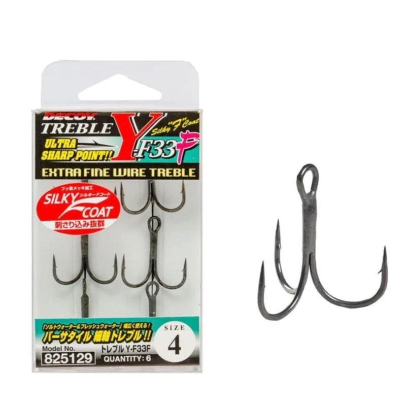 Decoy Y-F33F Treble Hooks #1