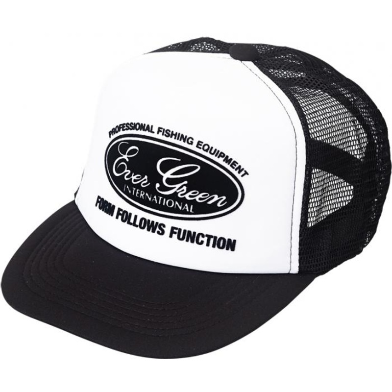 Evergreen Trucker Hat "EG Pop Cap Type 3" Black/White