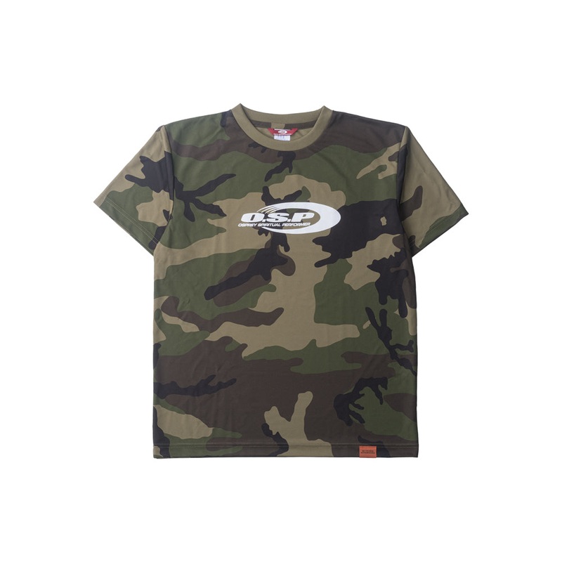 O.S.P Model II Logo Print T-shirt Camo Woodland Medium