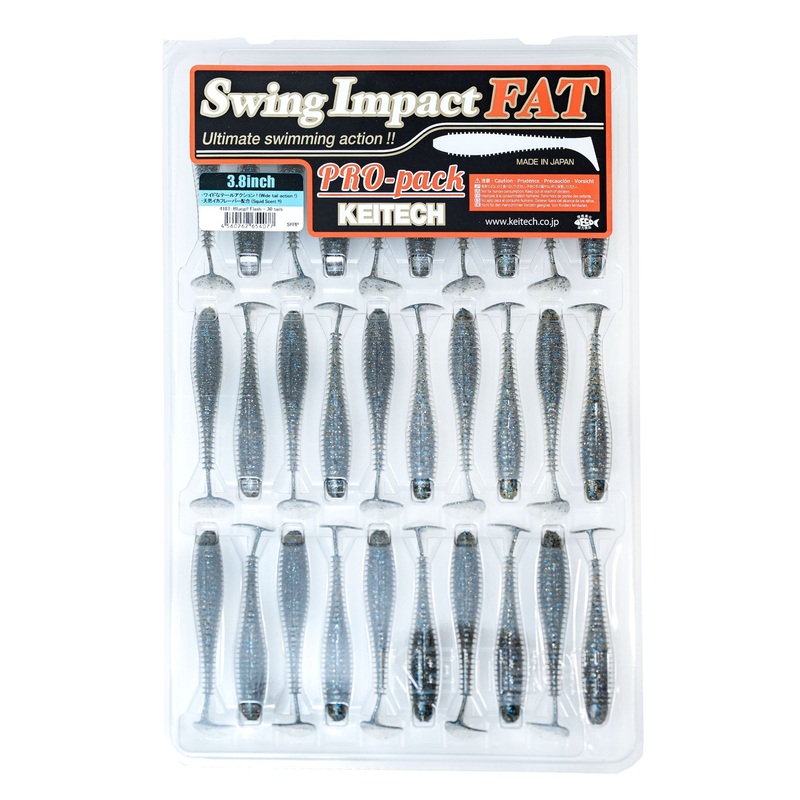 Keitech Fat Swing Impact 3.8" (Pro Pack) Bluegill Flash