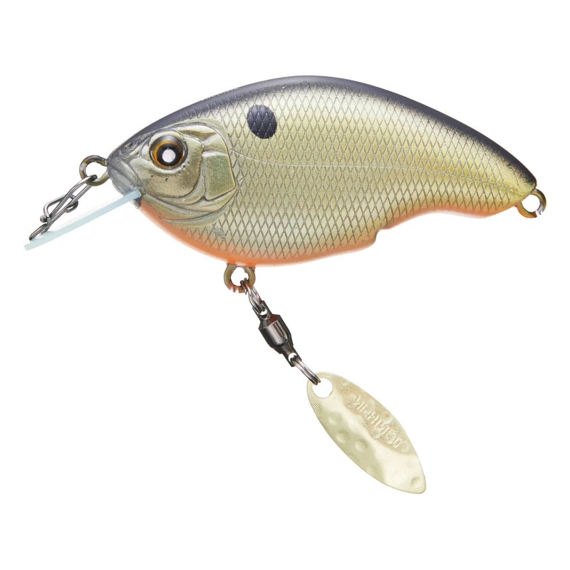 Nishine Lure Works Baby Chippawa RB Blade Black Back Gold