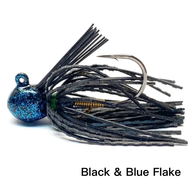 Nishine Lure Works Finesse Cover Jig Black Blue Flake