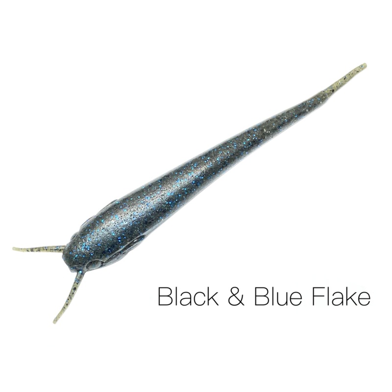 Nishine Lure Works Namazu 4" Black & Blue Flake