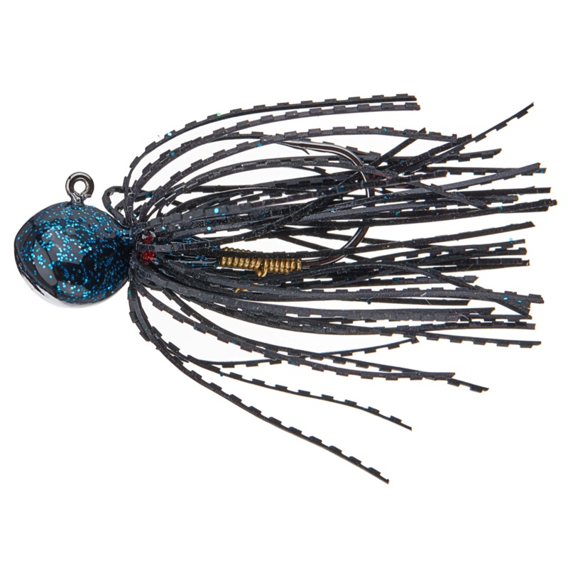 Nishine Lure Works Nishine Finesse Football Jig 3/8oz Black Blue Flake