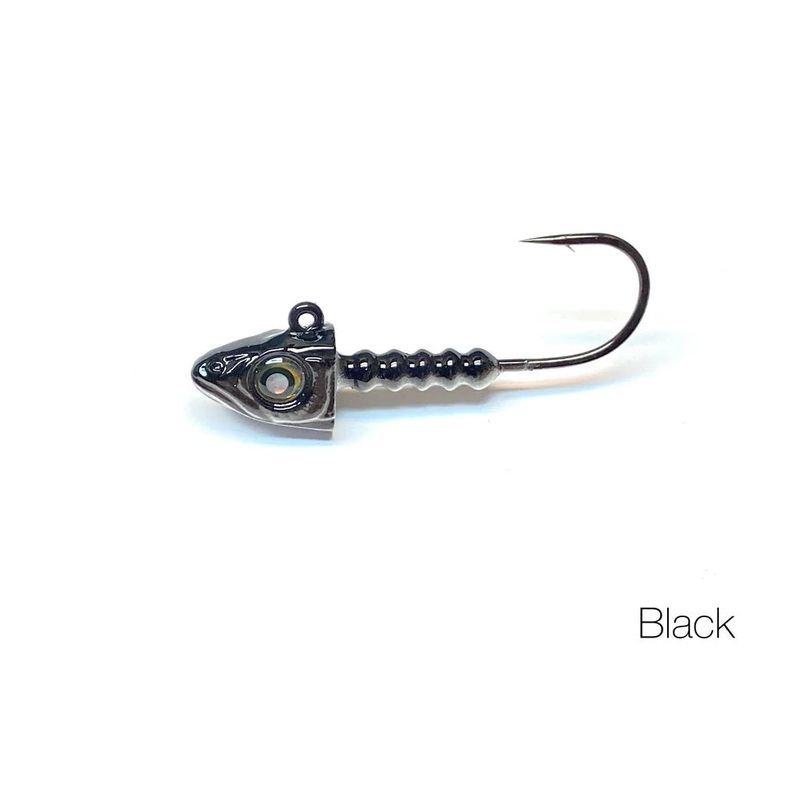 Nishine Lure Works Smelt Head Black 1/8oz #1