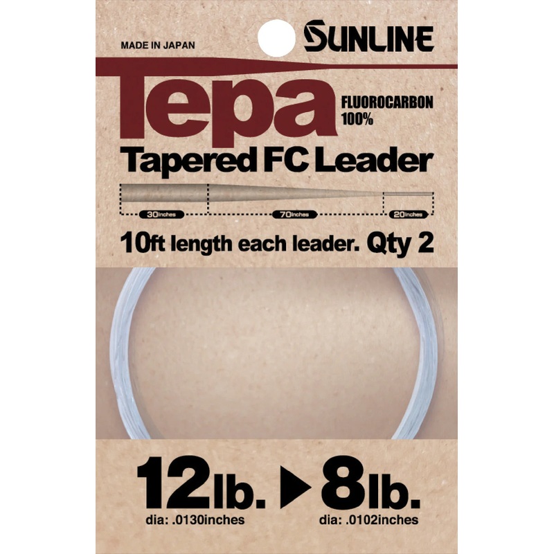 Sunline Tepa Tapered FC Leader 12lb to 8lb
