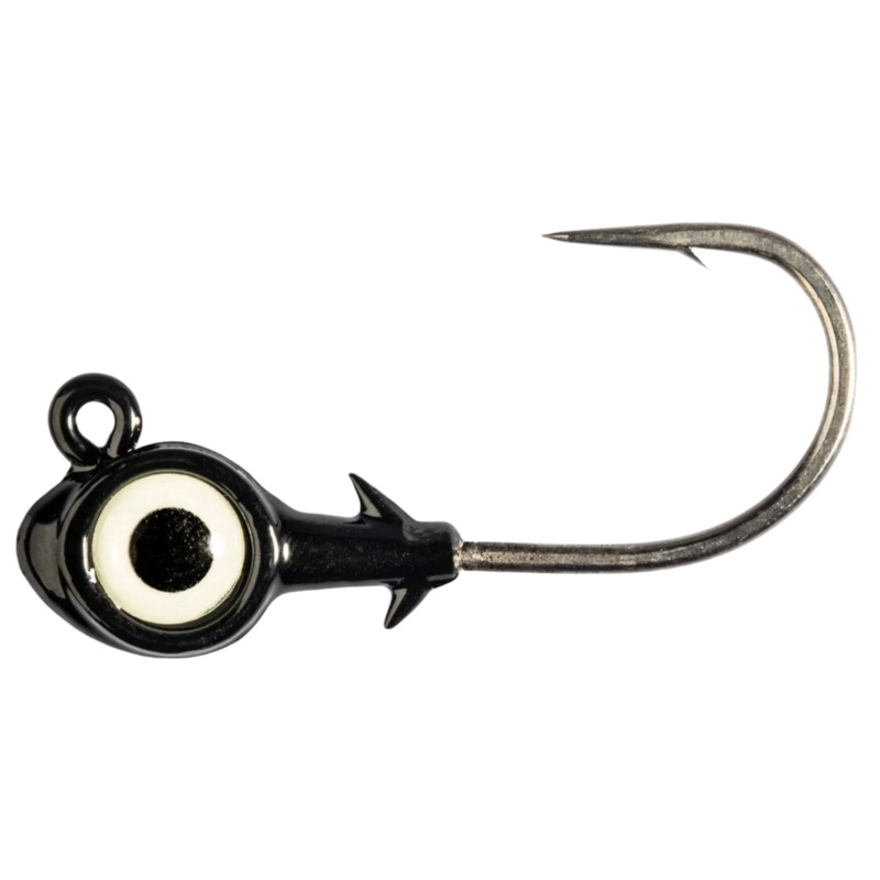 Z-Man Trout Eye X Jighead 1/8 oz Black/Glow