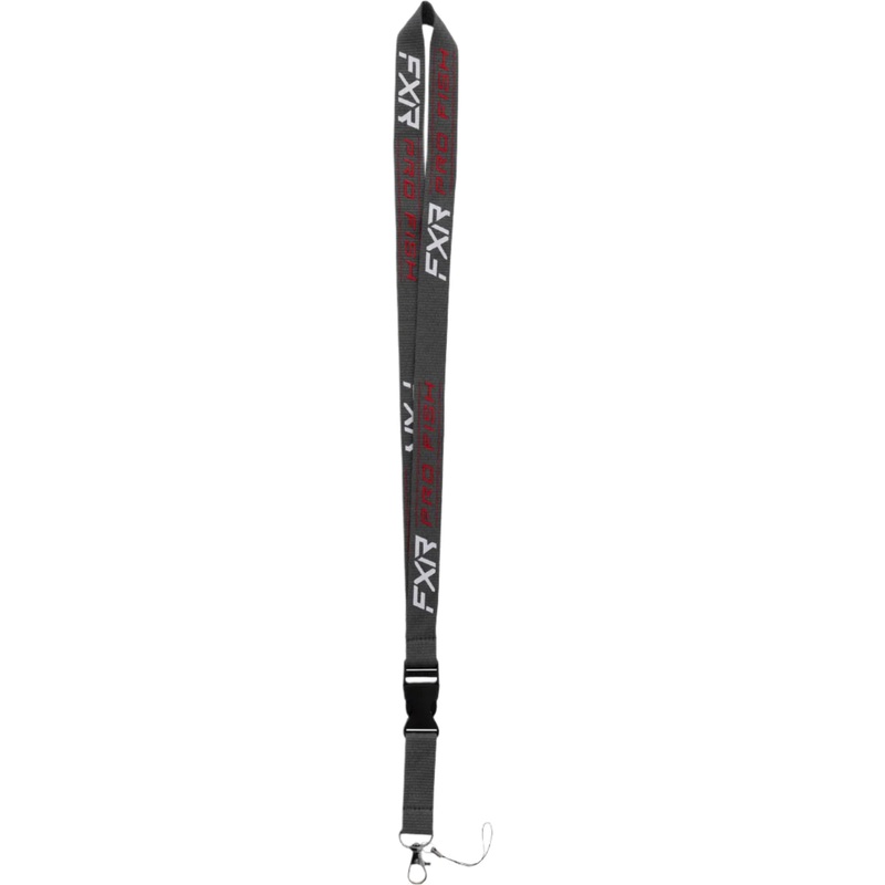 FXR Fish Lanyard Charcoal/Red